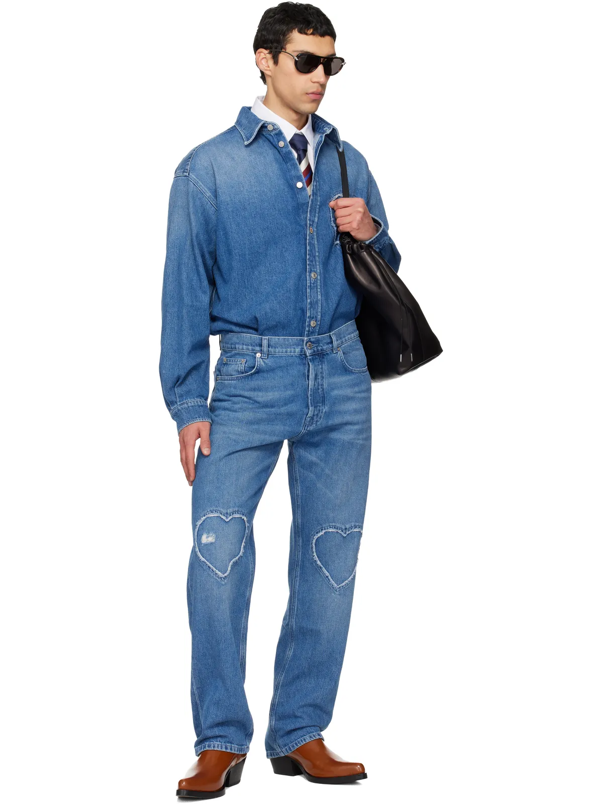 Moschino コットン デニムシャツ - 画像5