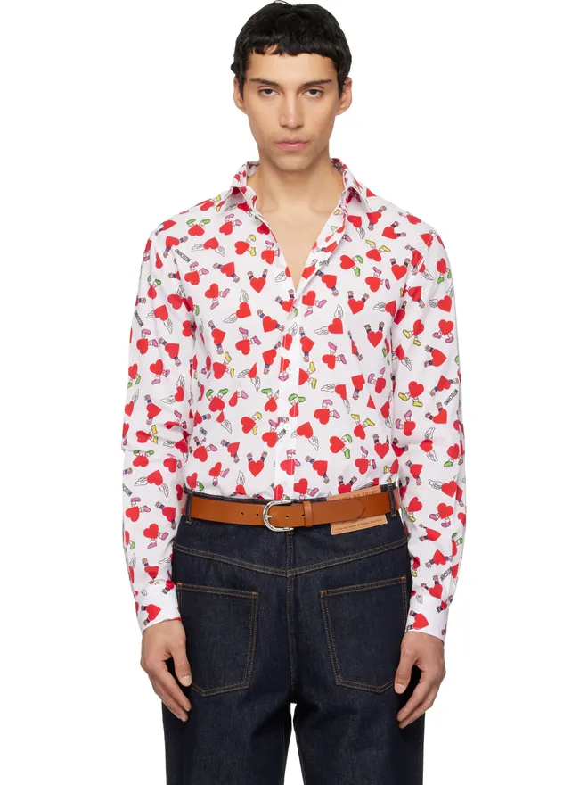 Moschino Moschino ライトウェイト コットンポプリン プリント シャツの商品画像