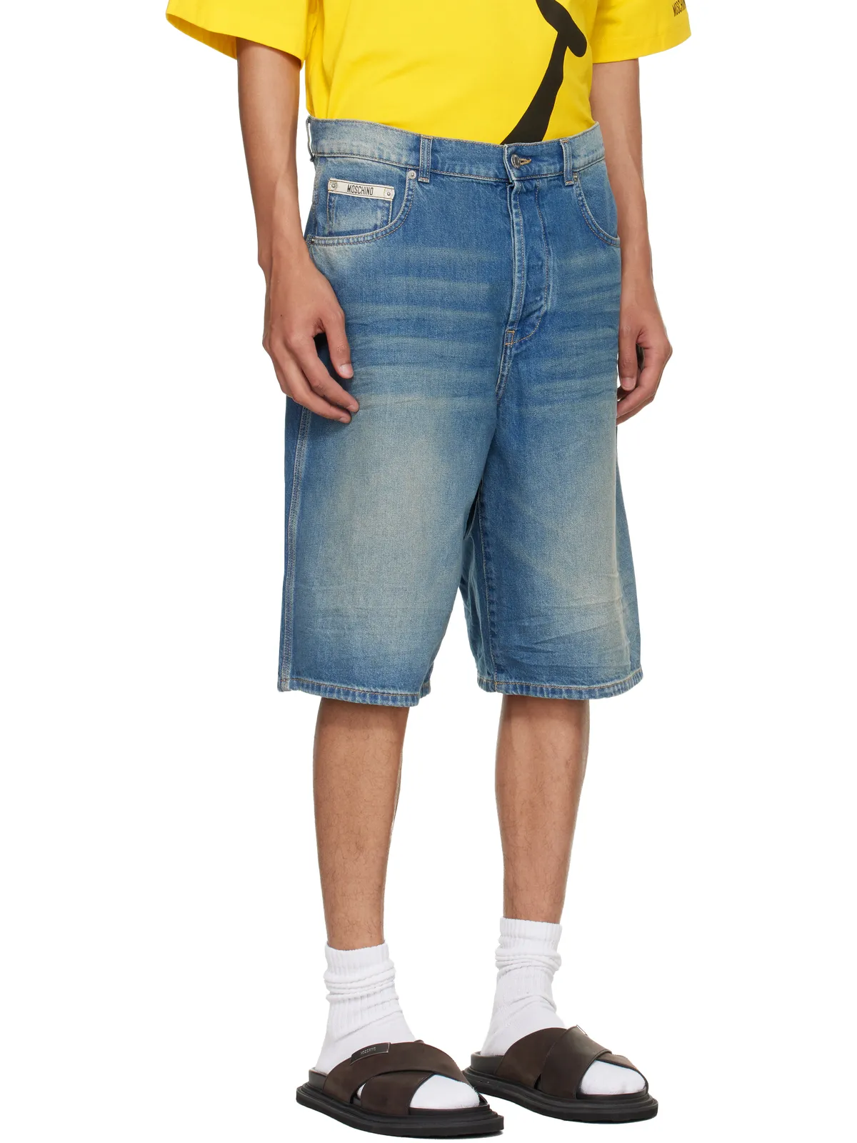 Moschino ロゴ デニムショートパンツ - 画像2