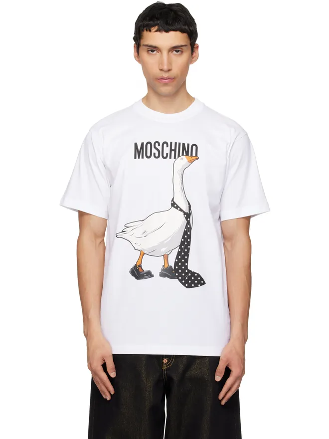Moschino Moschino Goose オーガニックコットン ジャージ Tシャツの商品画像