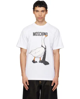 Moschino Goose オーガニックコットン ジャージ Tシャツ - サムネイル1