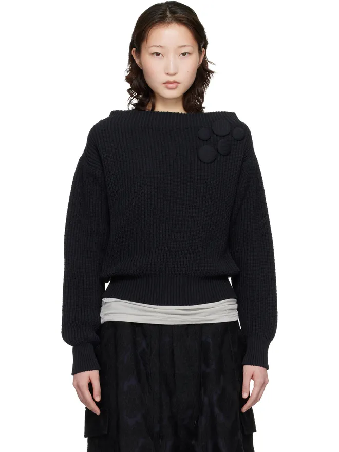 OPEN YY OPEN YY Badge Applique Knit プルオーバーセーターの商品画像