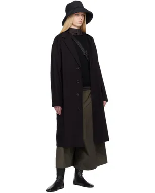 Y's Left Hanging Collar コート - サムネイル4