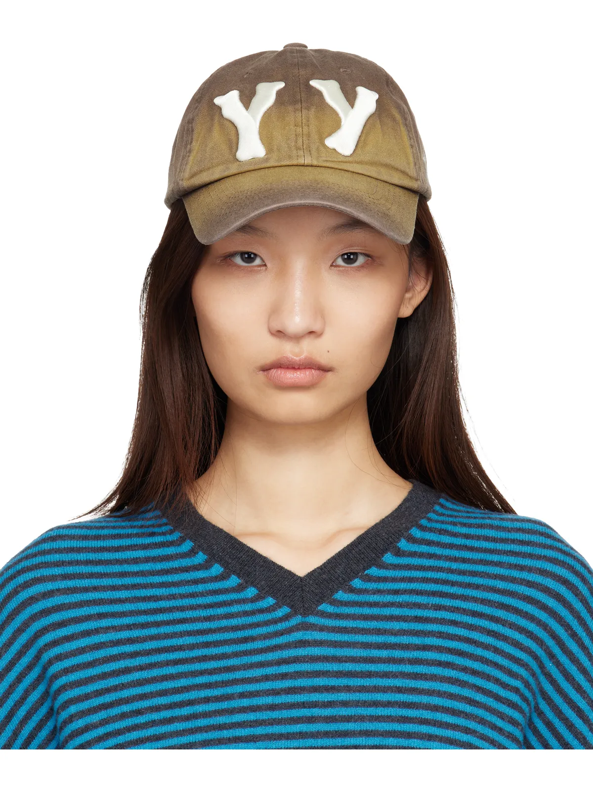 OPEN YY SSENSE限定 グラデーション ベースボールキャップ - 画像1