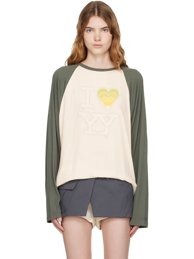OPEN YY OPEN YY 'I LOVE YY' ラグランTシャツの商品画像