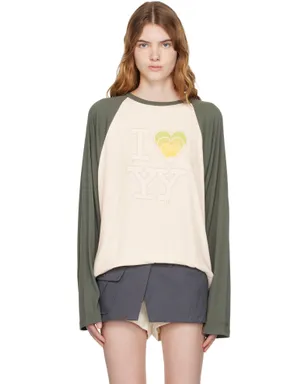 OPEN YY 'I LOVE YY' ラグランTシャツ - サムネイル1