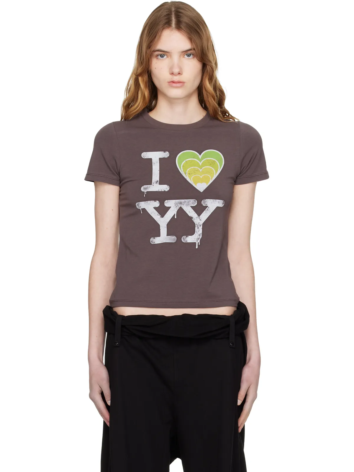 OPEN YY SSENSE限定 'I LOVE YY' ベビーTシャツ - 画像1