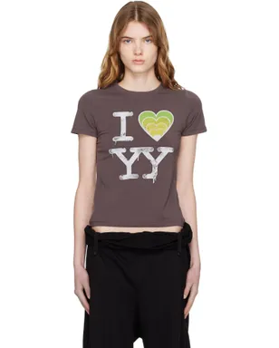 OPEN YY SSENSE限定 'I LOVE YY' ベビーTシャツ - サムネイル1