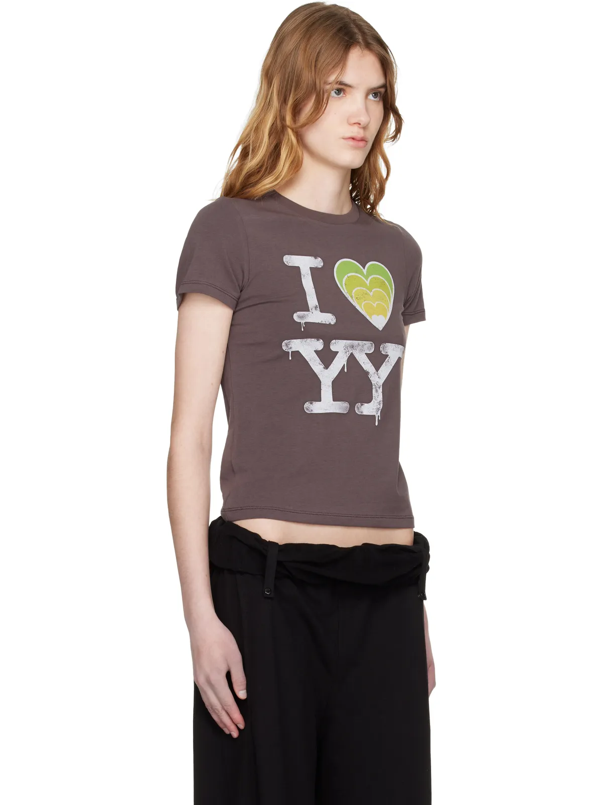 OPEN YY SSENSE限定 'I LOVE YY' ベビーTシャツ - 画像2