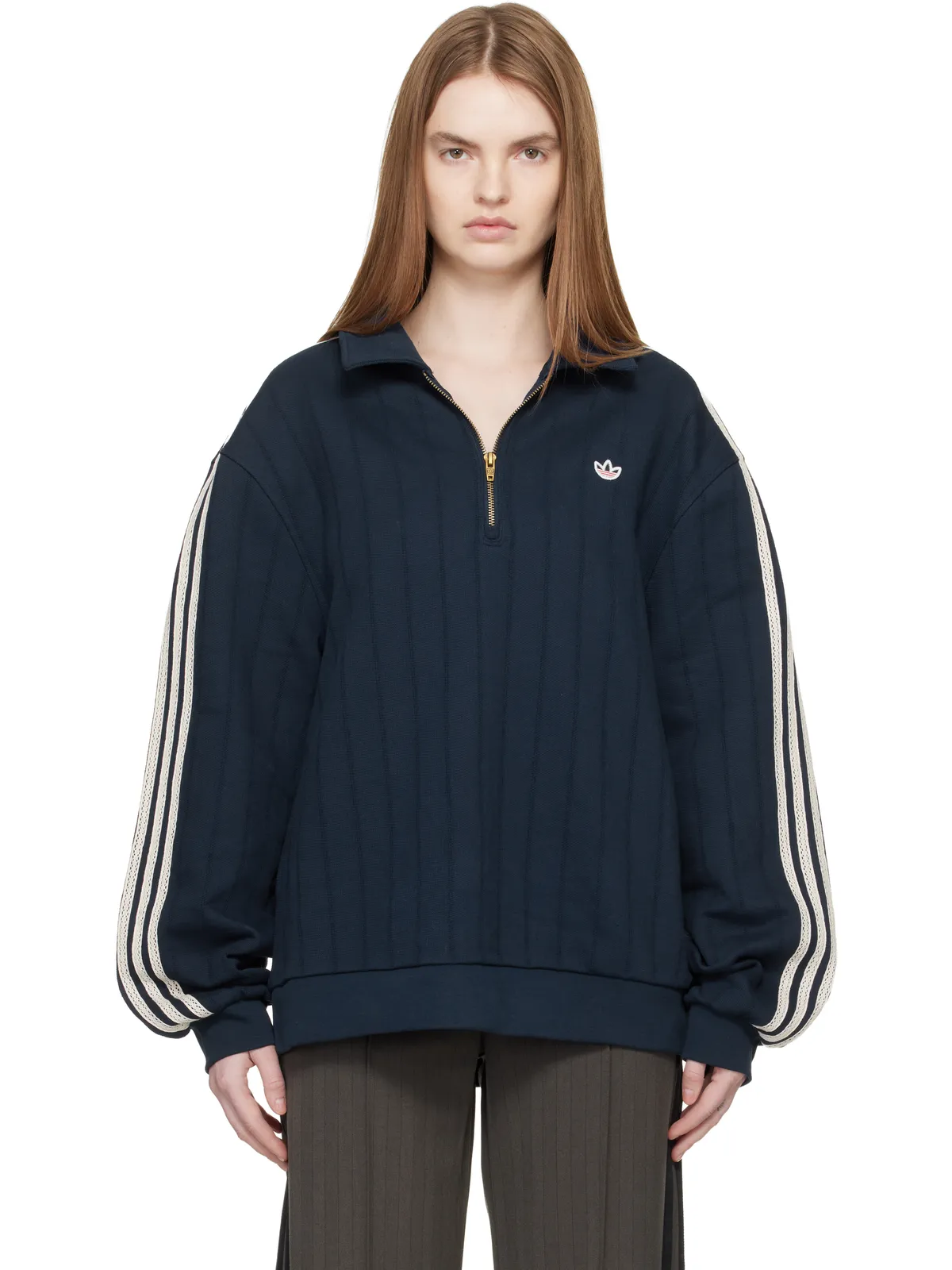 adidas Originals CLOTエディション ハーフジップ ジャケット - 画像1