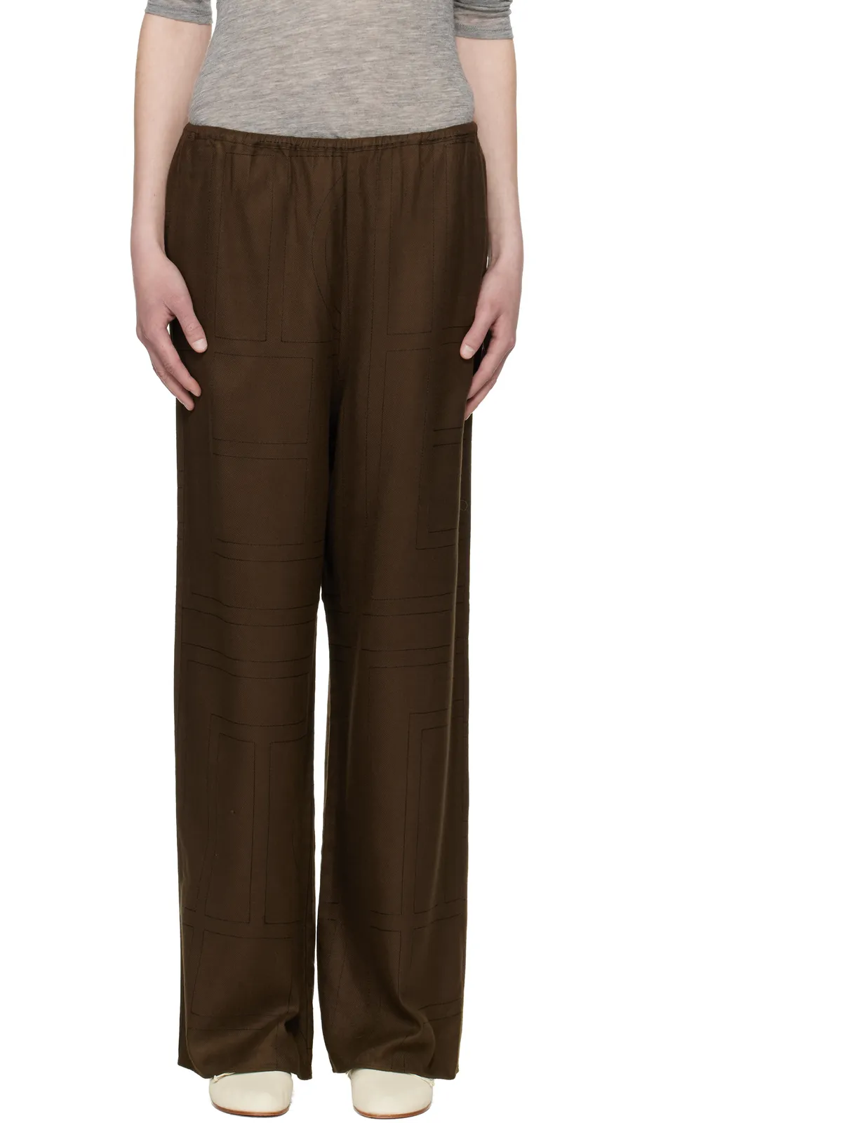 TOTEME Monogram フランネル ラウンジパンツ - 画像1