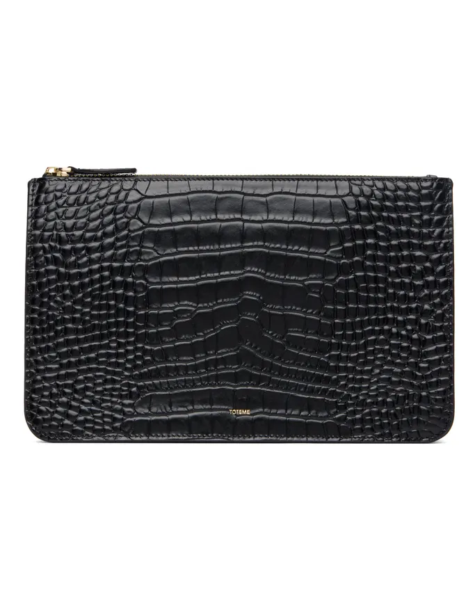 TOTEME TOTEME Threefold Croco-Embossed クラッチバッグの商品画像