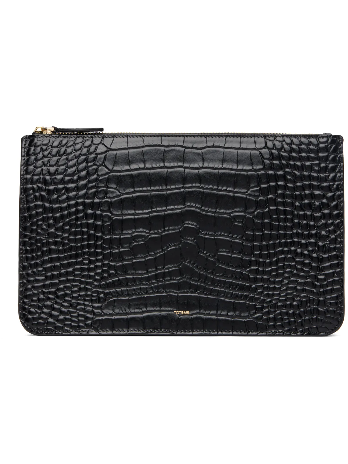 TOTEME Threefold Croco-Embossed クラッチバッグ - 画像1