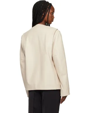 TOTEME Minimal レザー バイカージャケット - サムネイル3