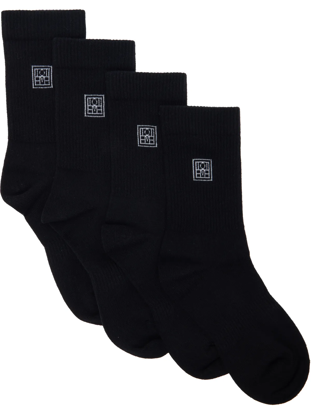 TOTEME モノグラム ソックス 2足セット - 画像1