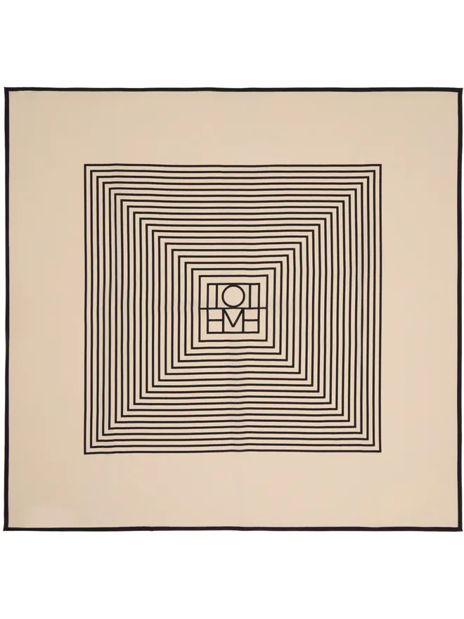 TOTEME TOTEME Centered Monoram シルク スカーフの商品画像