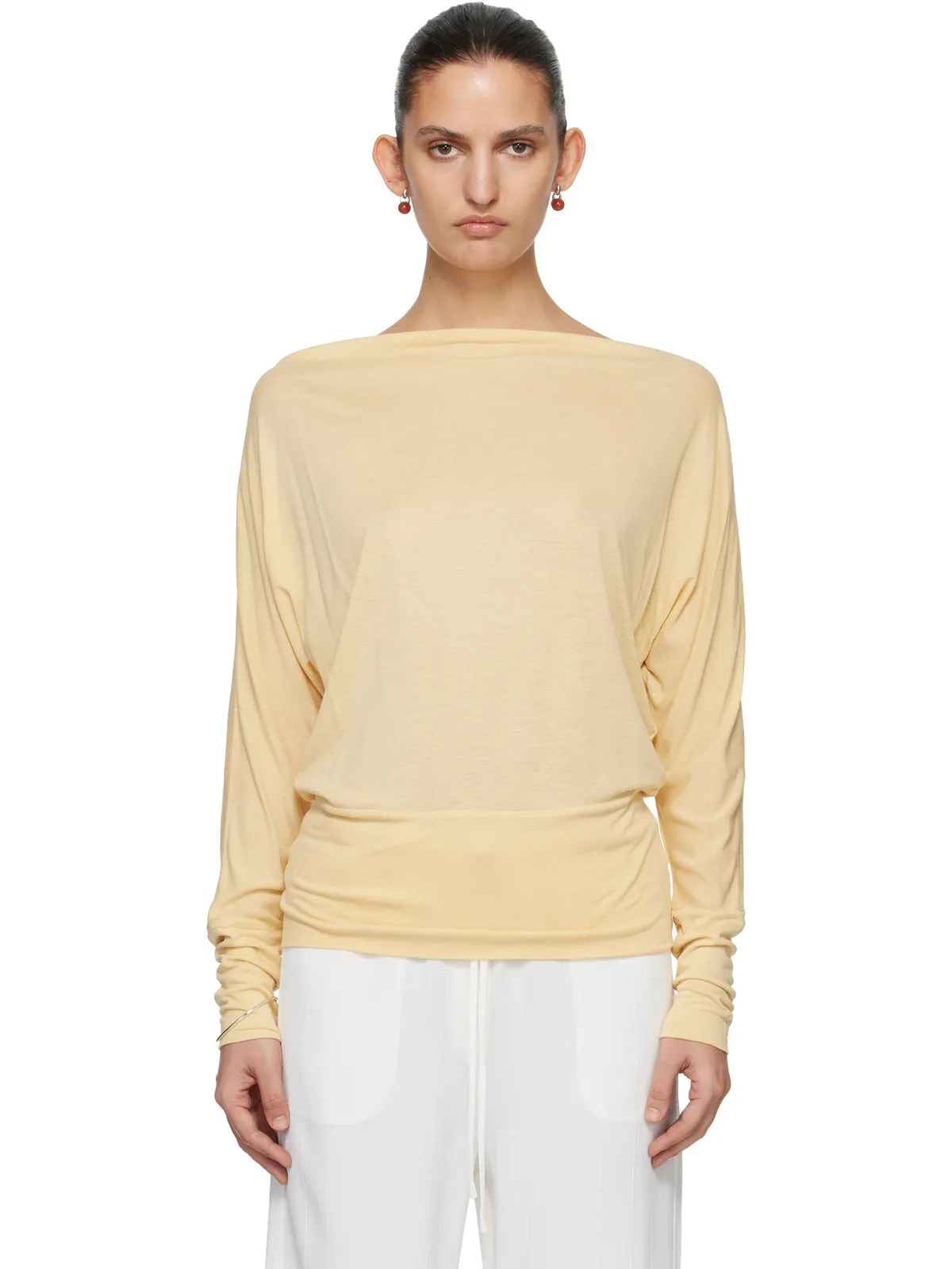 TOTEME Boatneck Jersey Tシャツ - 画像1