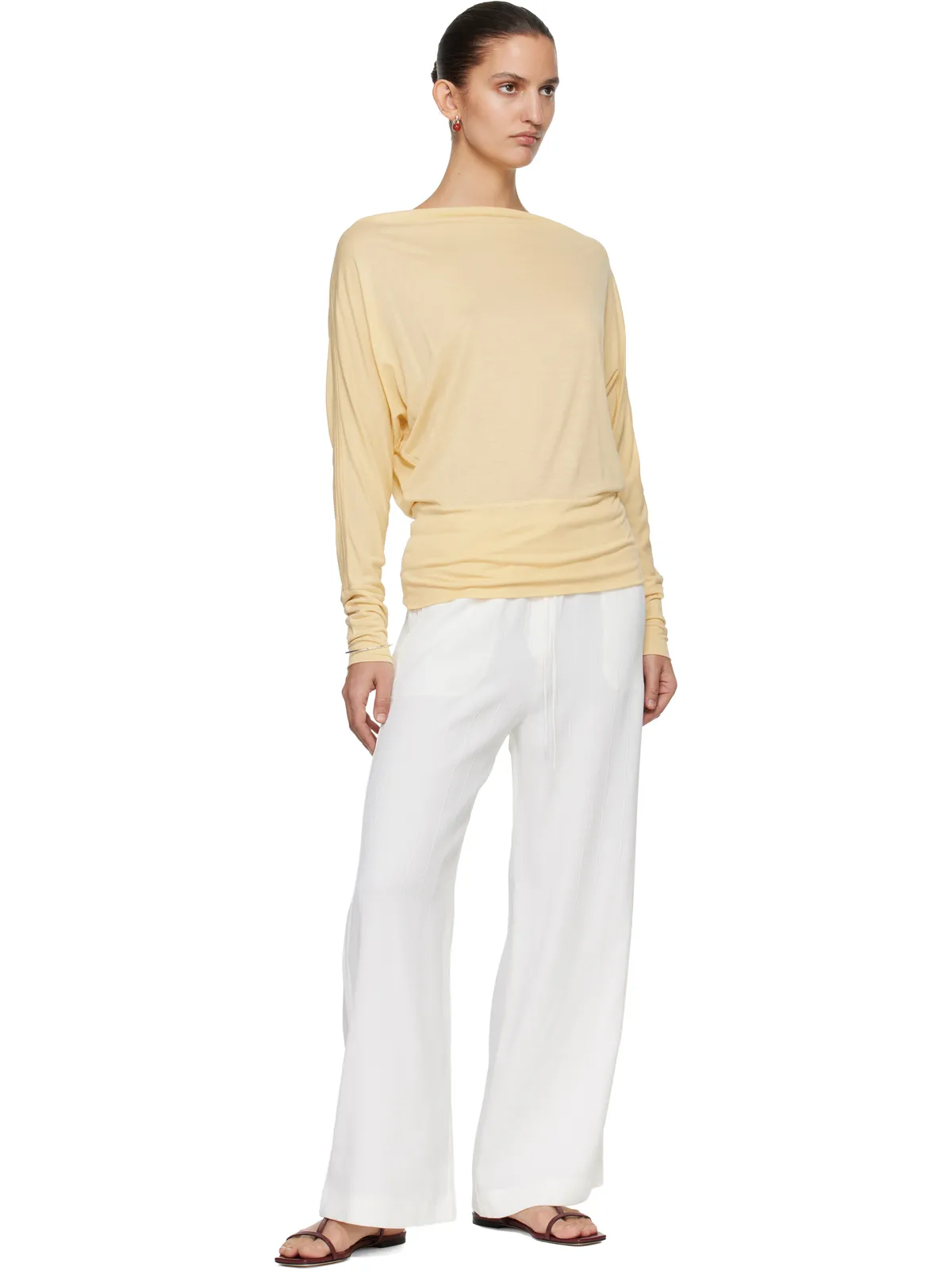 TOTEME Boatneck Jersey Tシャツ - 画像4