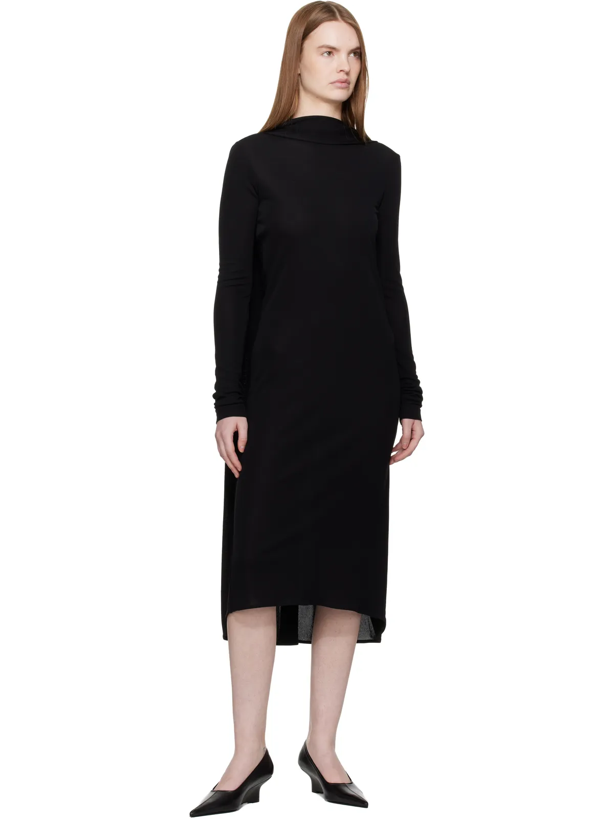 TOTEME ブラック Sharp ナッパ ウェッジ ヒール - 画像5