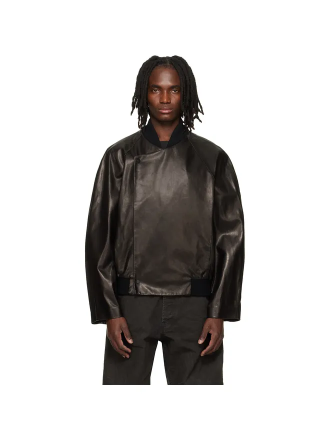 Fear of God Fear of God ラグラン レザー ボンバージャケットの商品画像