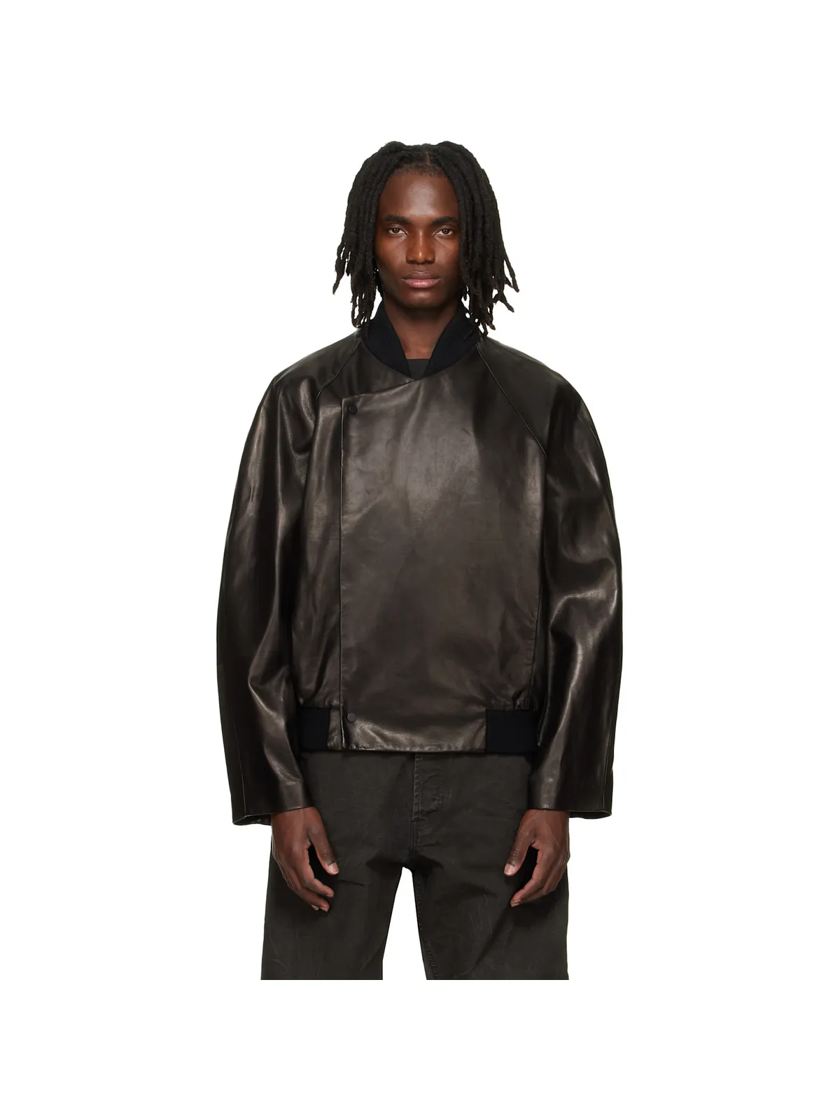 Fear of God ラグラン レザー ボンバージャケット - 画像1
