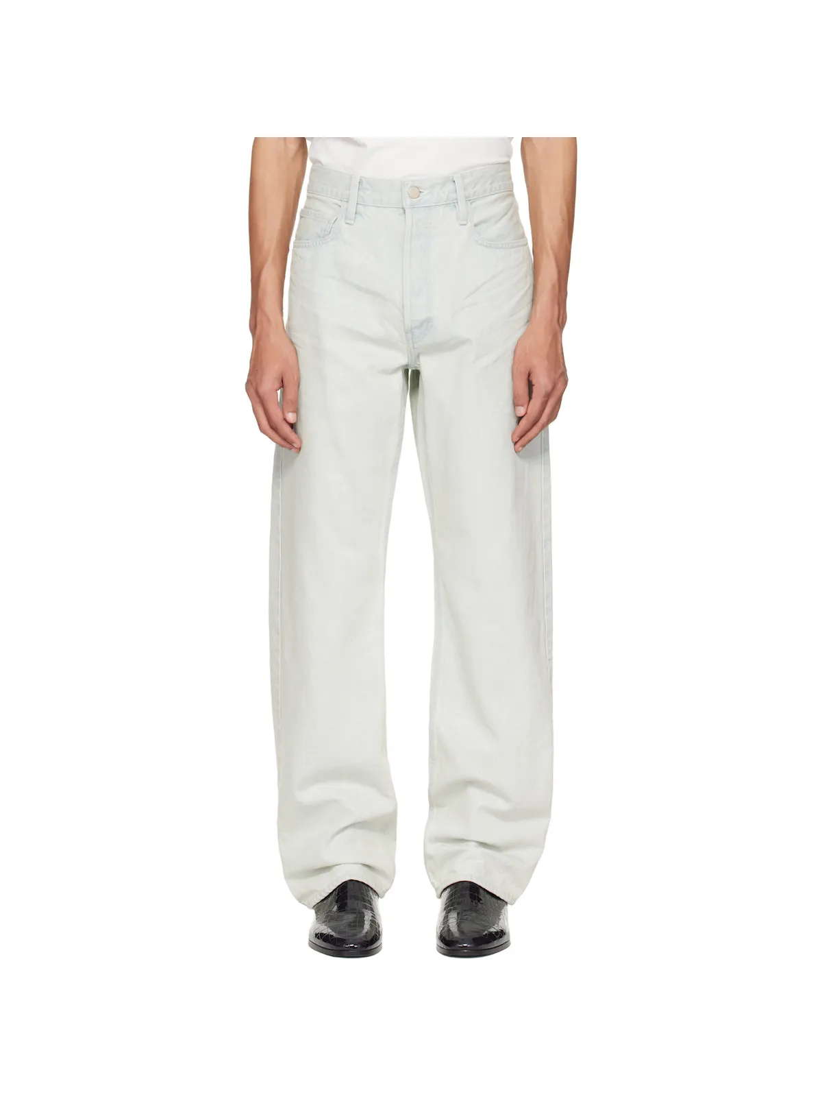 Fear of God ブリーチ ウォッシュ ファイブポッケット ストレートジーンズ - 画像1