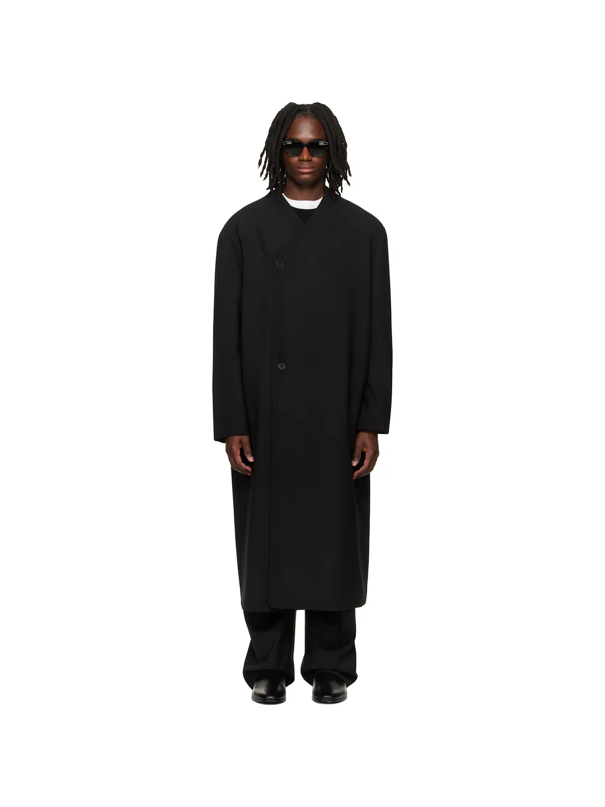 Fear of God Wool Double Breasted Lapelless コート - 画像1