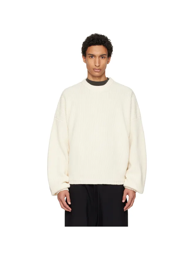 Fear of God Fear of God ダブルニット リネン ウール コットン クルーネックセーターの商品画像