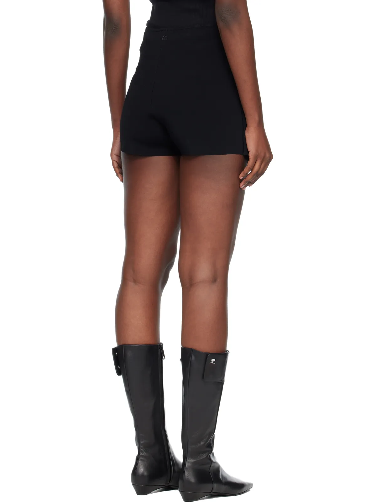 Courrèges Oblique Buttoned ニット ミニ スコート - 画像3