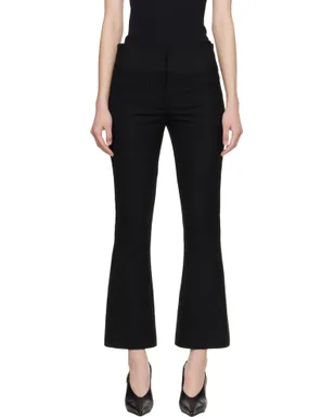 Courrèges Heritage クロップド ブーツカット トラウザーズ - サムネイル1