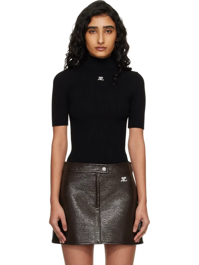 Courrèges Courrèges Reedition 半袖 リブ タートルネックの商品画像
