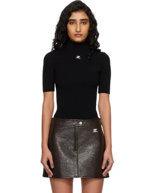 Courrèges Reedition 半袖 リブ タートルネック - サムネイル1