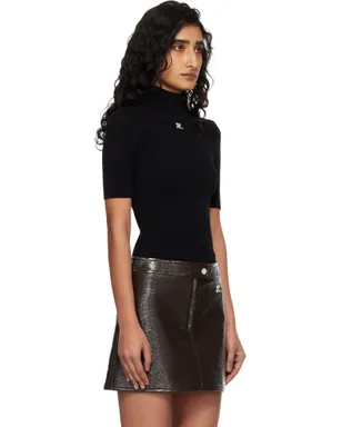 Courrèges Reedition 半袖 リブ タートルネック - サムネイル2