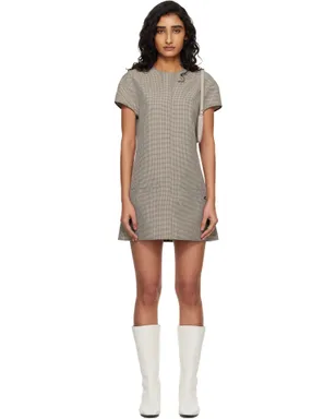 Courrèges Heritage 千鳥格子 ミニワンピース - サムネイル1