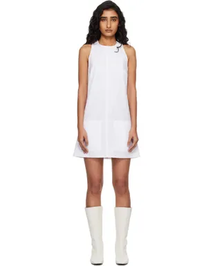 Courrèges Heritage ノースリーブ ポプリン ミニワンピース - サムネイル1
