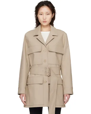 Courrèges ベルト ユーティリティ コート - サムネイル1