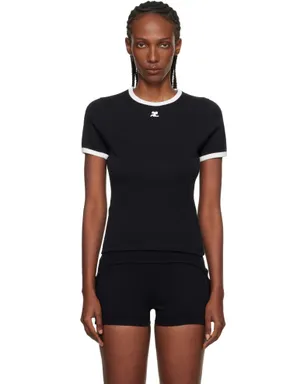 Courrèges シグネチャ コントラスト Tシャツ - サムネイル1