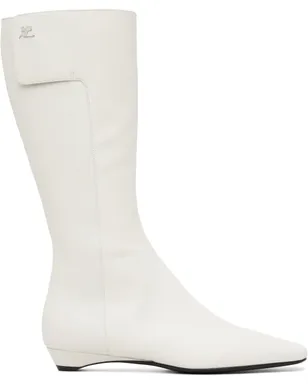 Courrèges Heritage Flat カーフハイブーツ - サムネイル1