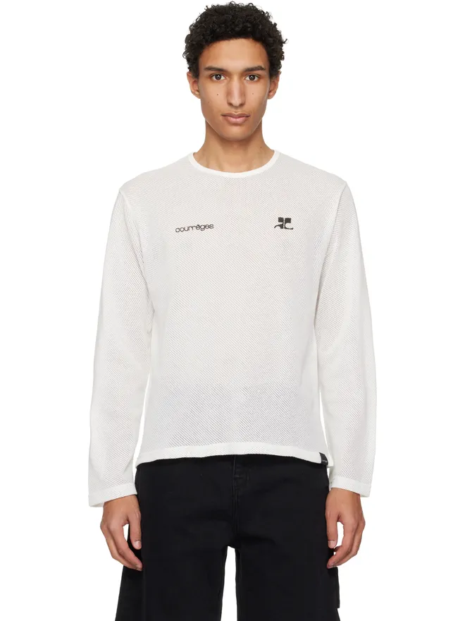 Courrèges Courrèges メッシュ プリントTシャツの商品画像