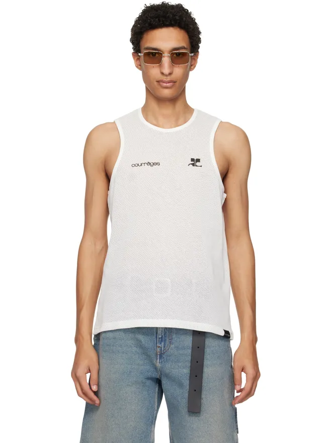 Courrèges Courrèges プリント メッシュ タンクトップの商品画像