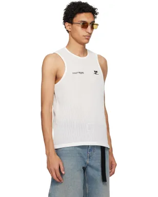 Courrèges プリント メッシュ タンクトップ - サムネイル2