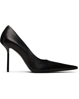 Victoria Beckham ブラック Victoria Stiletto 100 レザー ヒール - サムネイル1