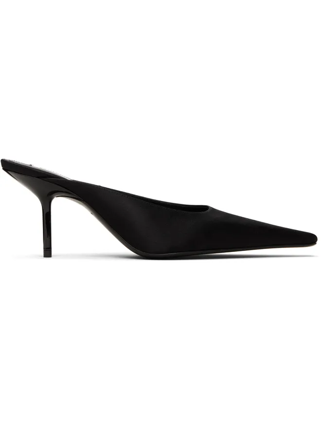 Victoria Beckham Victoria Beckham ブラック Sloan Stiletto Mule 75 ヒールの商品画像