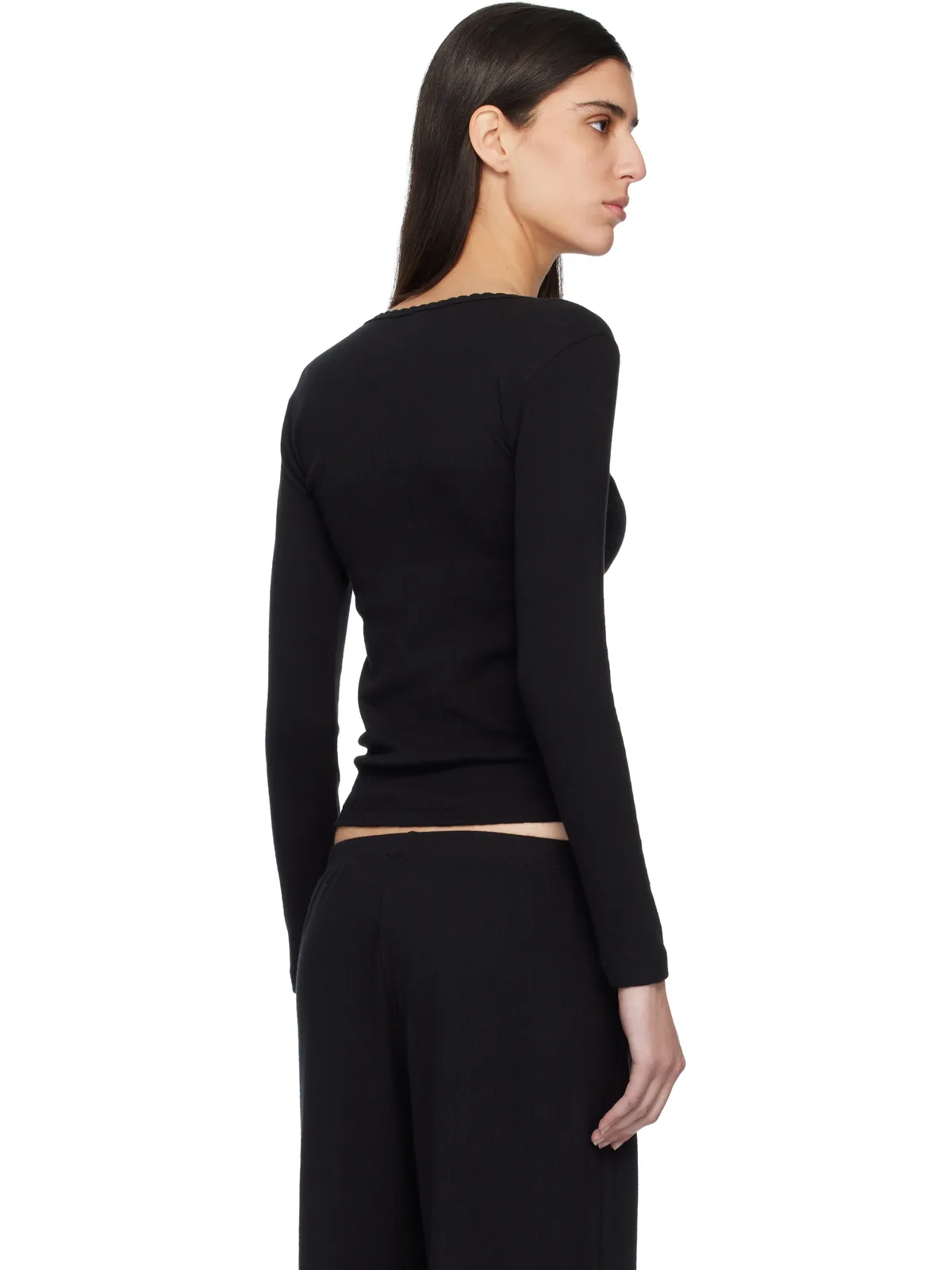 LESET ポインテール スリムフィット 長袖Tシャツ - 画像3