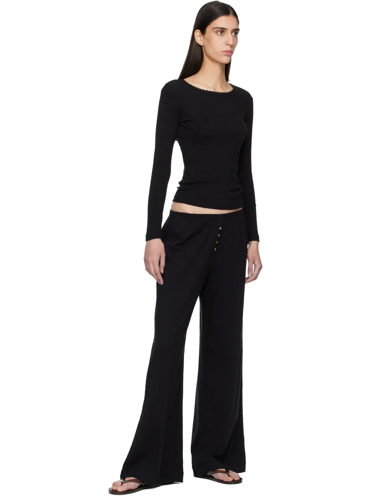 LESET ポインテール スリムフィット 長袖Tシャツ - 画像4