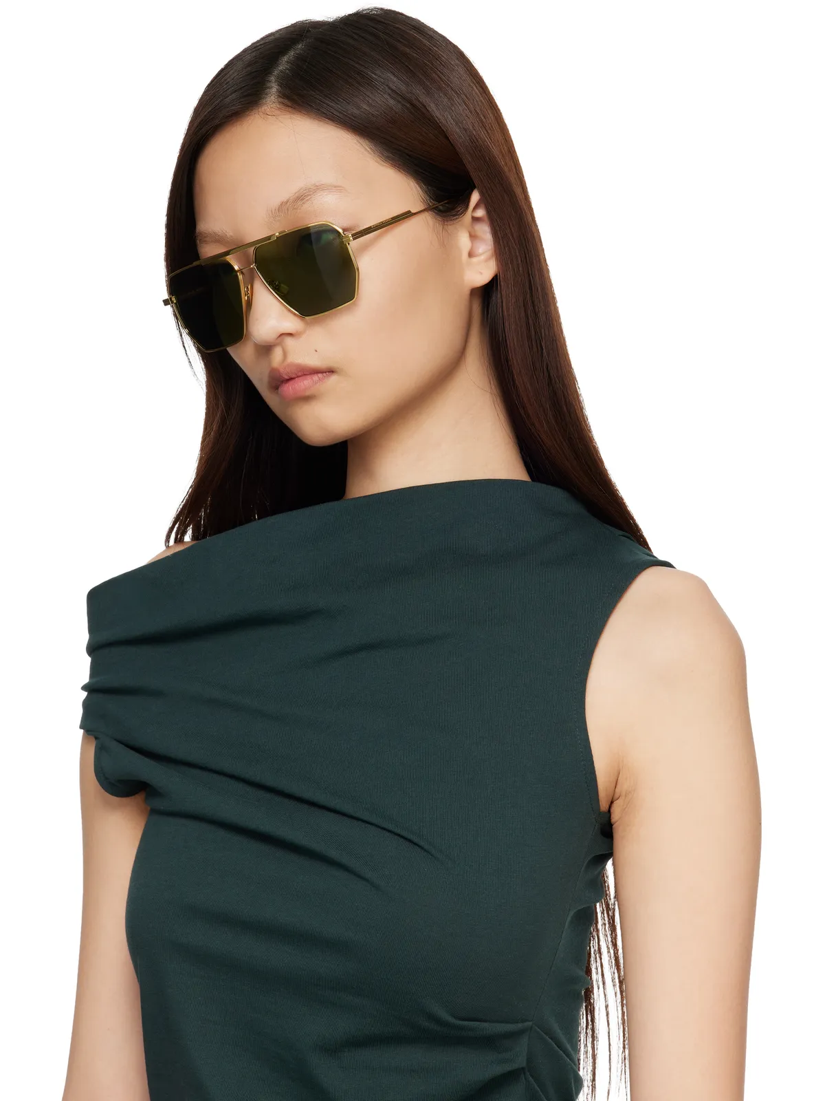 Bottega Veneta Classic アビエイターサングラス - 画像4