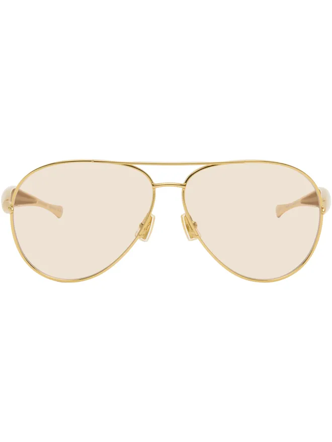 Bottega Veneta Bottega Veneta Sardine アビエイターサングラスの商品画像