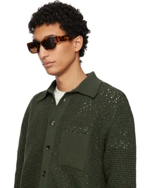 Bottega Veneta Intrecciato スクエアサングラス - サムネイル4