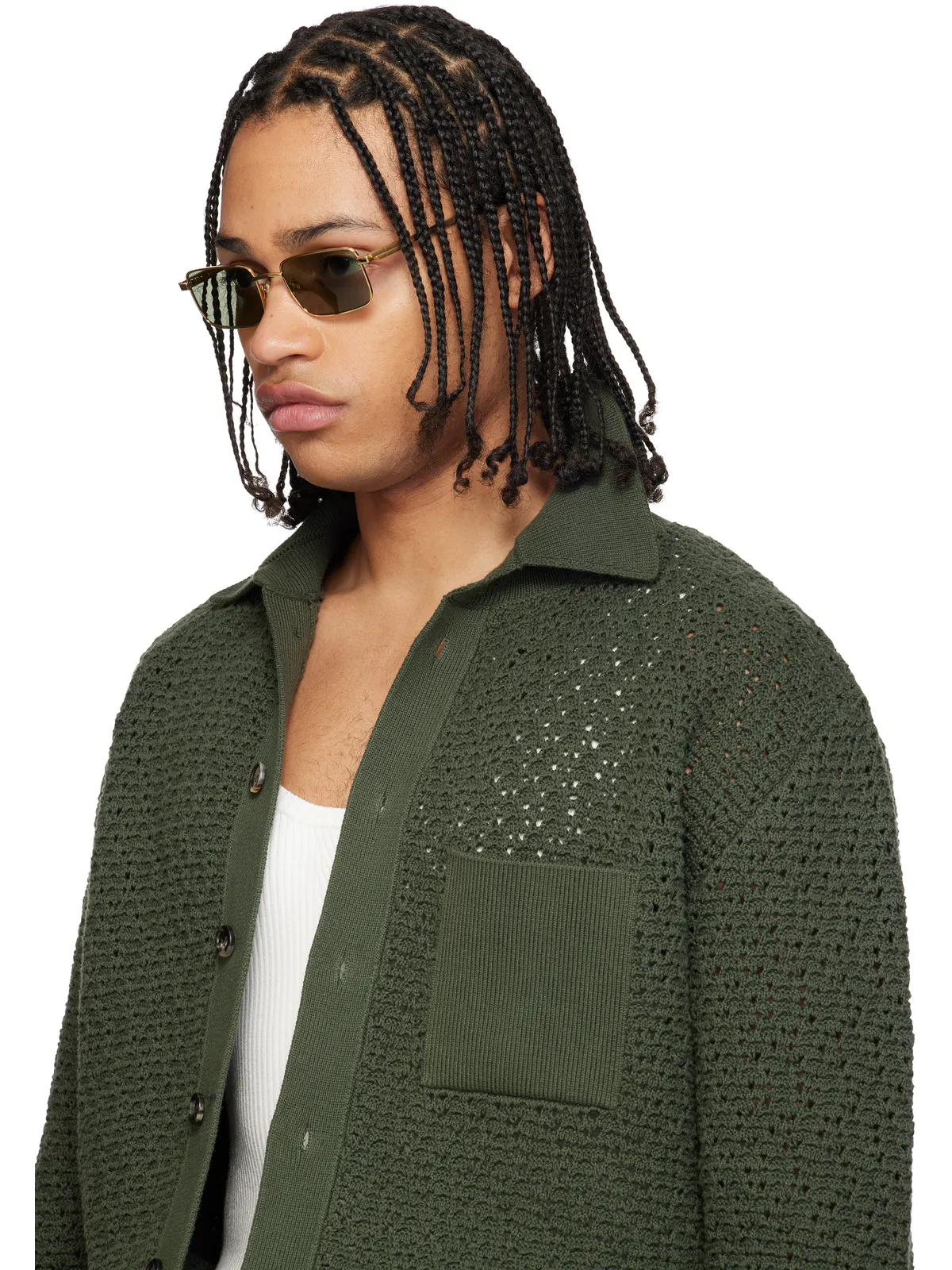 Bottega Veneta Classic スクエアサングラス - 画像4