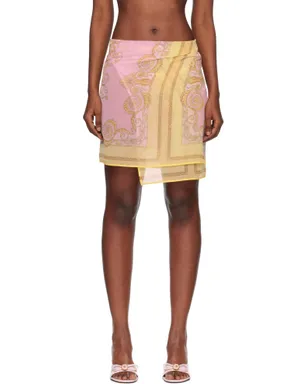 VERSACE プリント フーラード カバーアップ スカート - サムネイル1